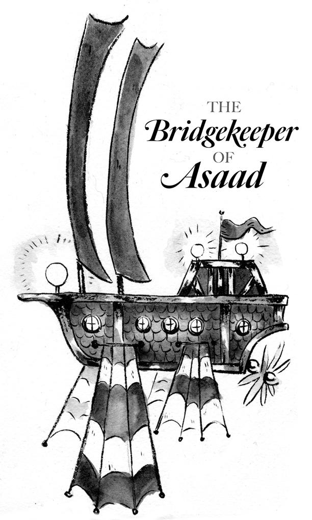 Illustration for "The Bridgekeep of Asaad" by Lee Dawn. Used under license.